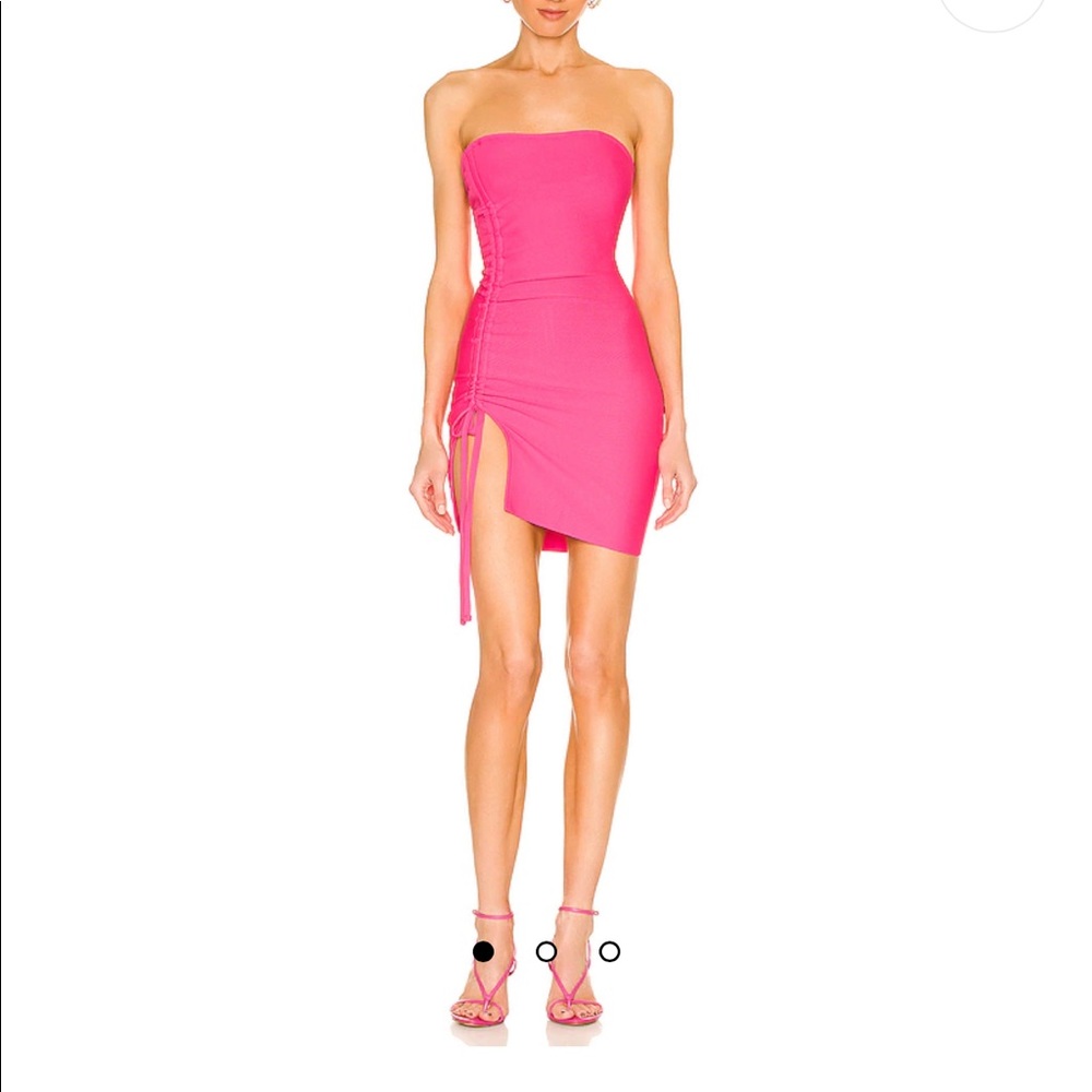Hot pink dress size Medium purchased on Revolve, worn once.